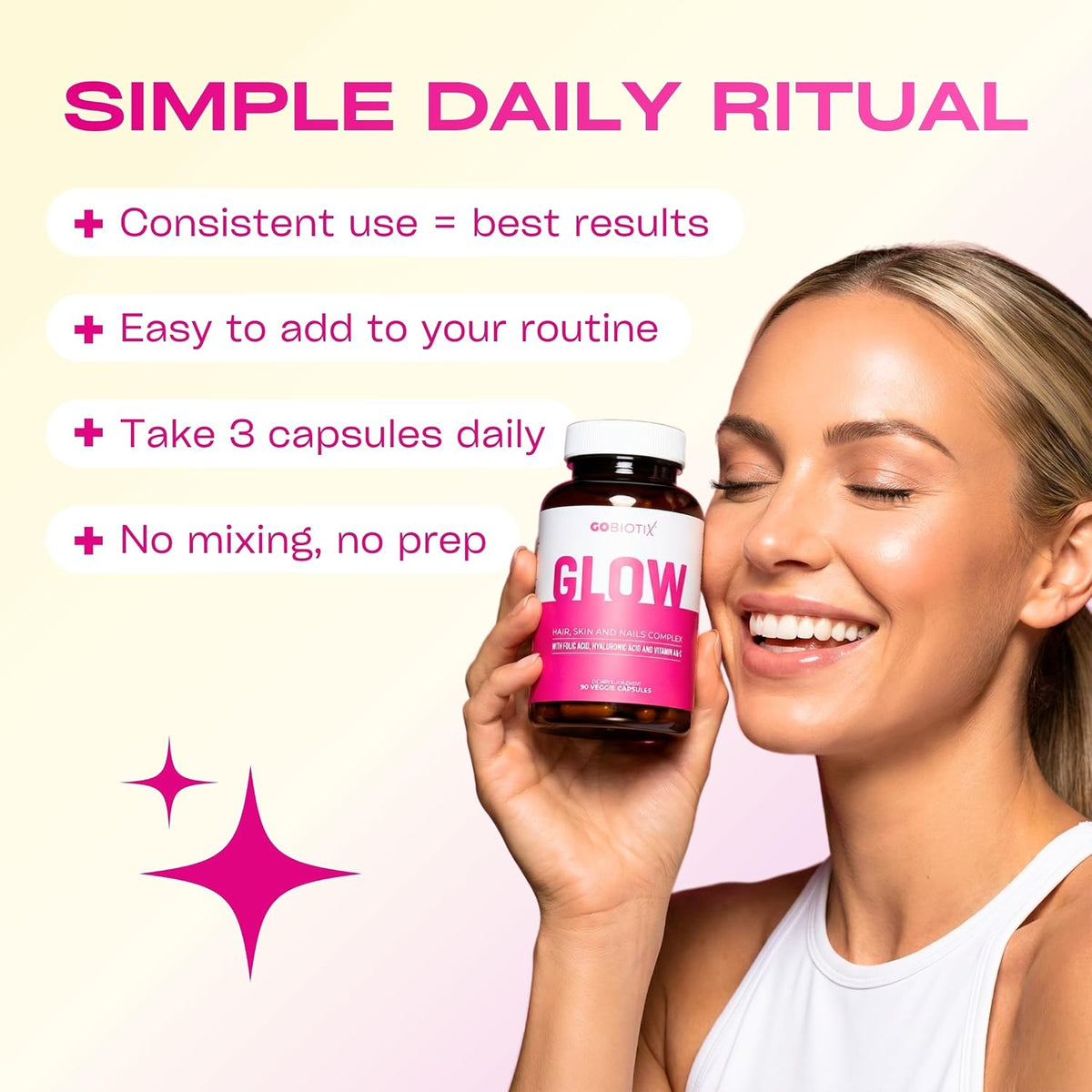 GOBIOTIX Hair, Skin & Nails Vitamins for – Form: GOBIOTIX uses d-biotin, the naturally occurring form for optimal – Image 7