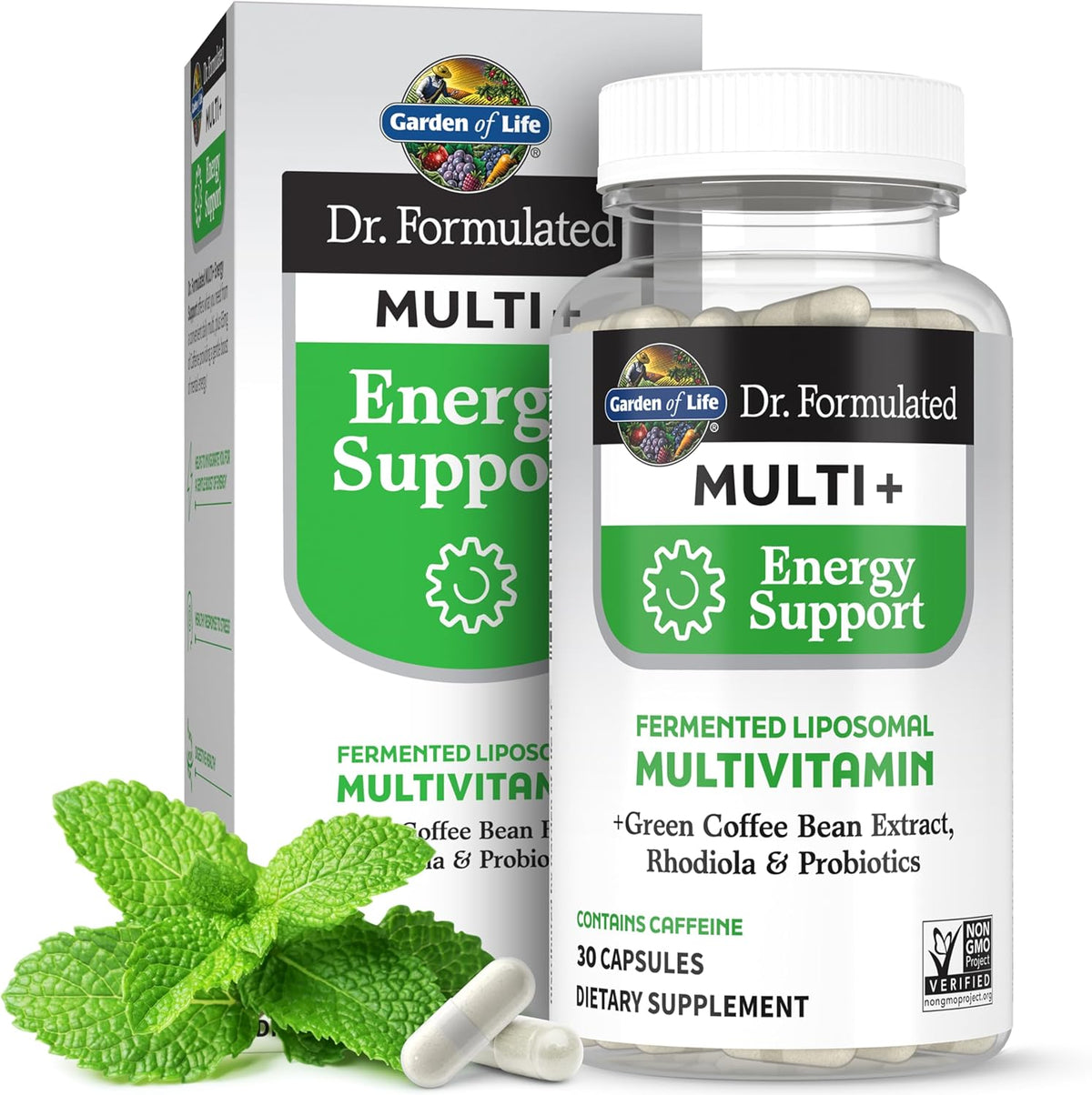 Garden of Life Multivitamin Liposomal Energy Capsules, 30 Capsules – Image 1