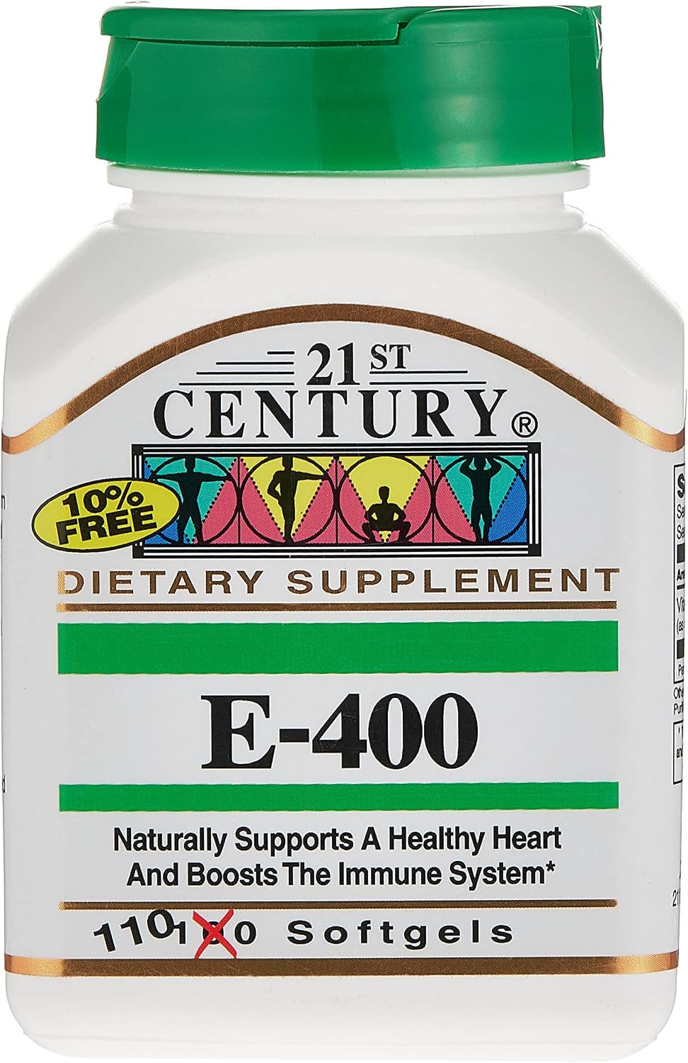 21st Century Vitamin E 400 IU Softgels, 110 Count - görsel 1