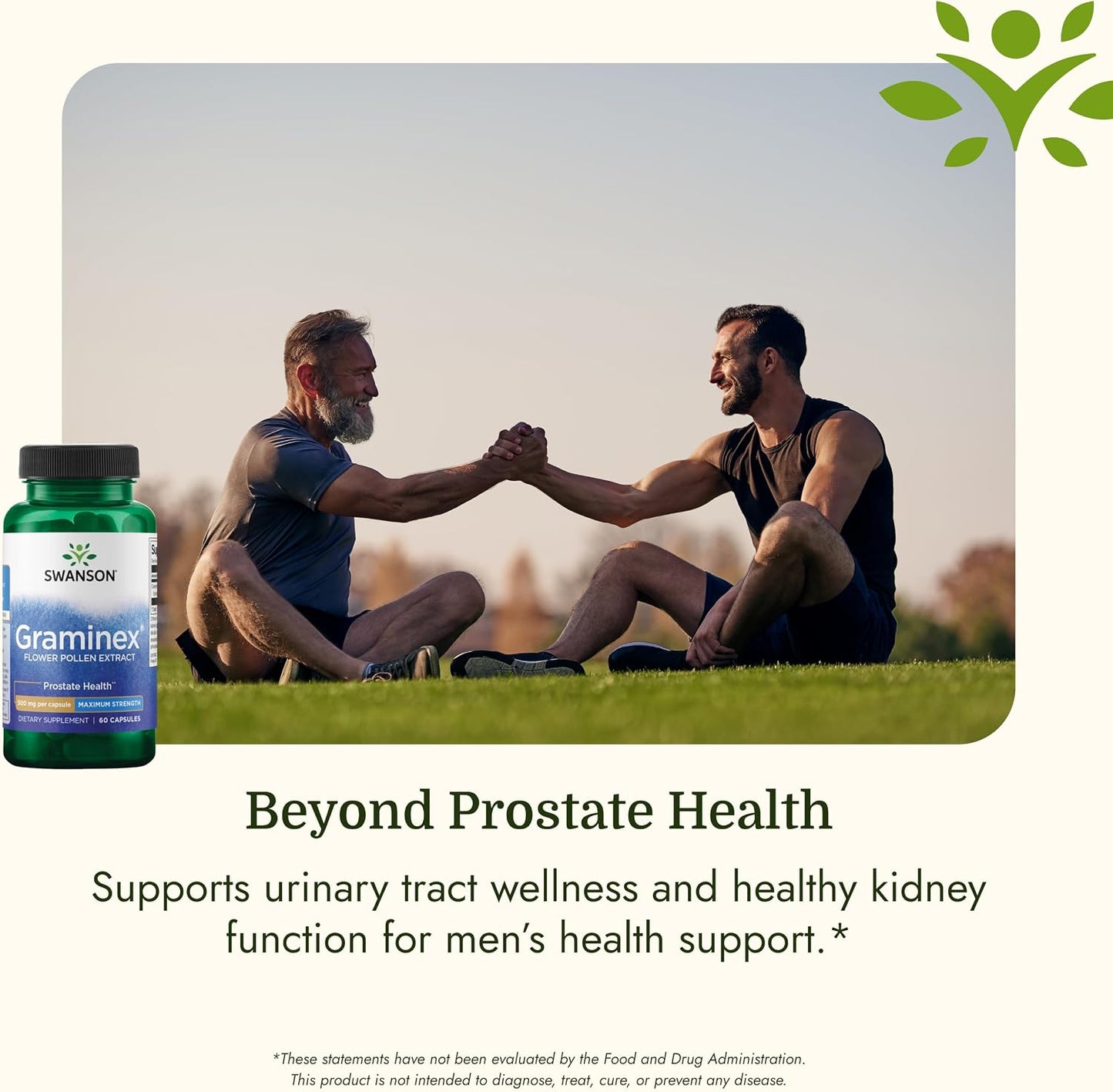 Swanson Graminex Flower Pollen Extract – Supports Prostate, Kidney, Bladder & Urinary Tract Health – Non-GMO – 60 Capsules - görsel 5