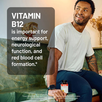 NatureWise Vitamin B12 3000 mcg High – Made with halal gelatine – no artificial colors, dyes, or flavours – Image 8