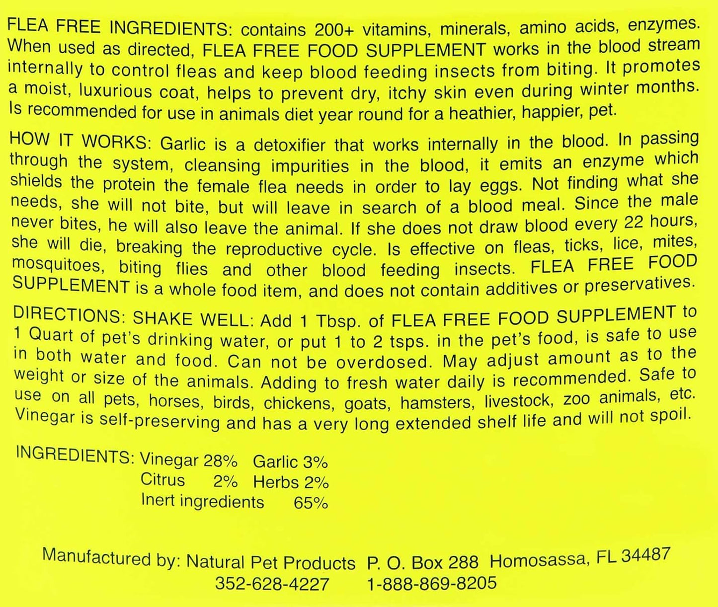 Flea-Free Pure Organic Food Supplement and Natural Pet Products, 454 g - görsel 2