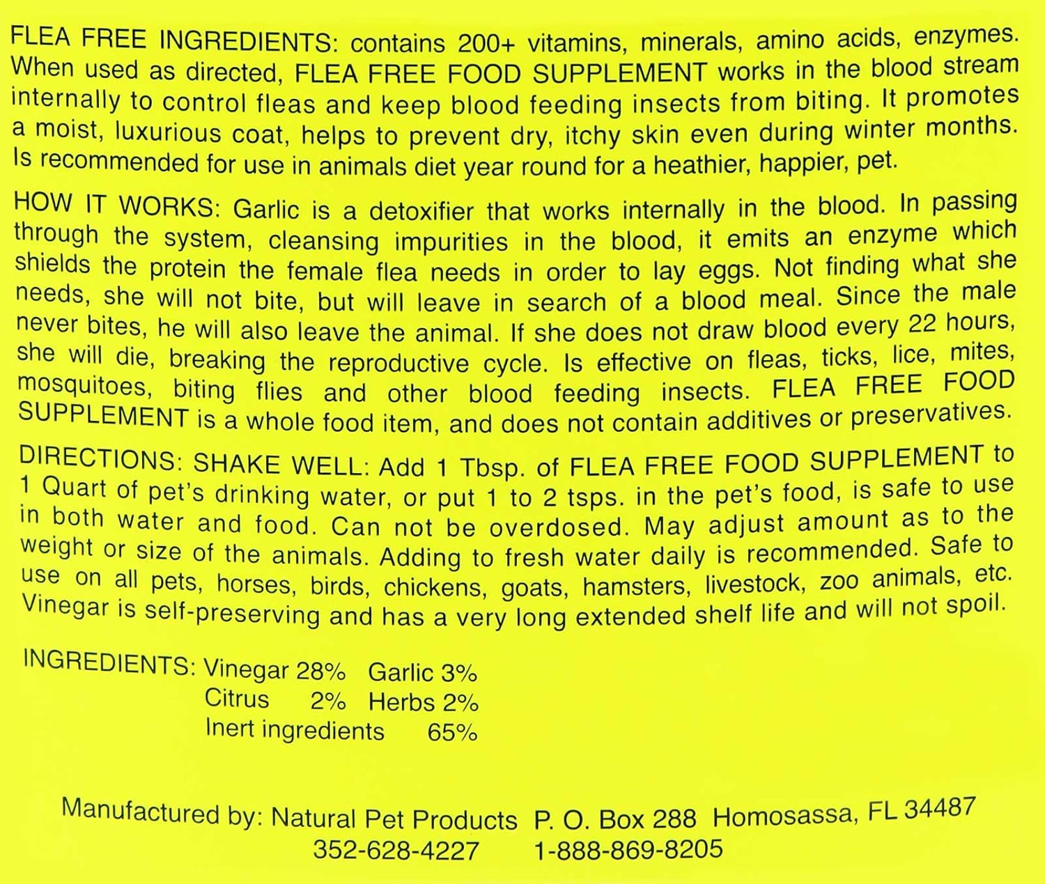 Flea-Free Pure Organic Food Supplement and Natural Pet Products, 454 g - görsel 2