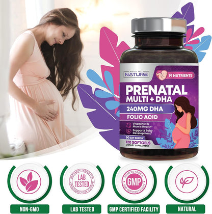 Built by Nature Prenatal Vitamins for Women – 120 Softgels