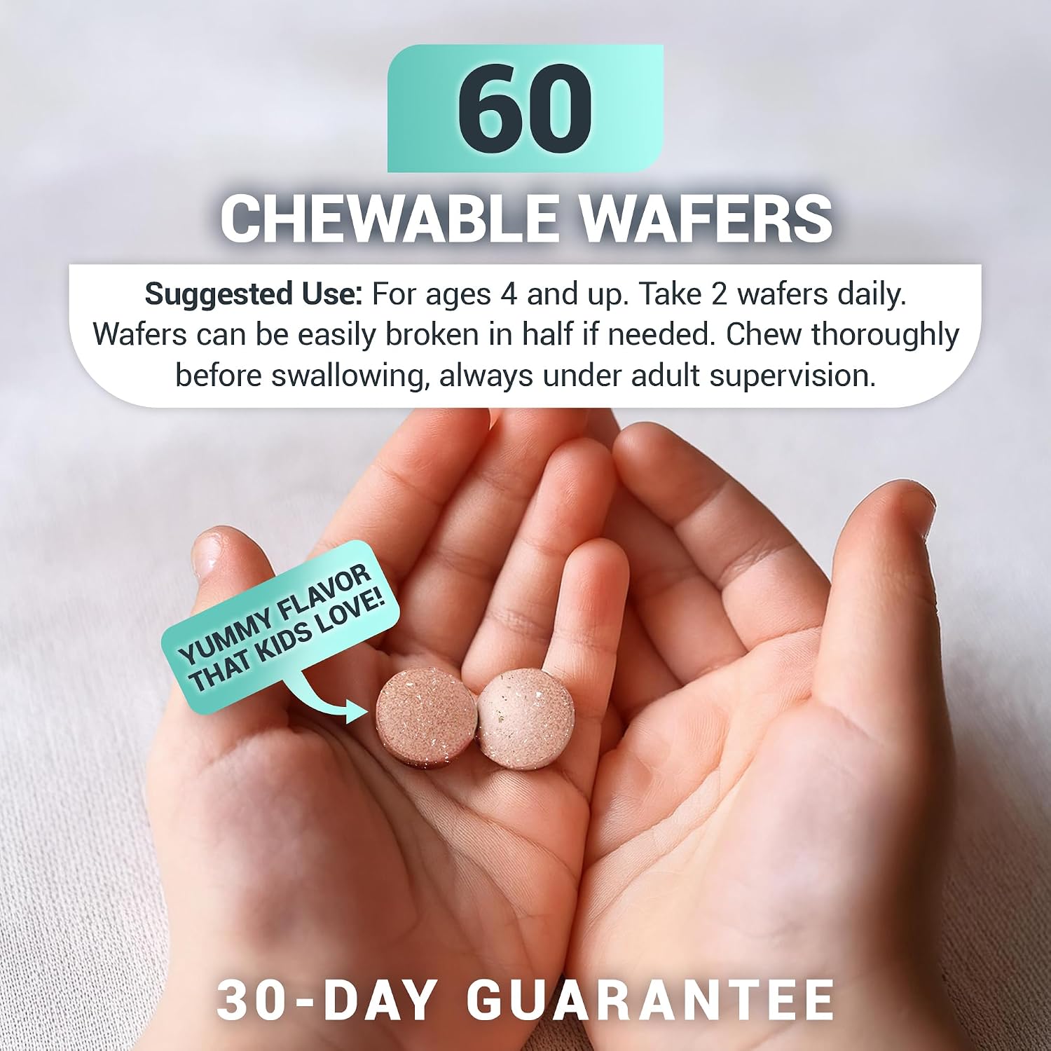 Dr. Berg Kids Chewable Multivitamins - Mixed Berry - 60 Wafers - görsel 8