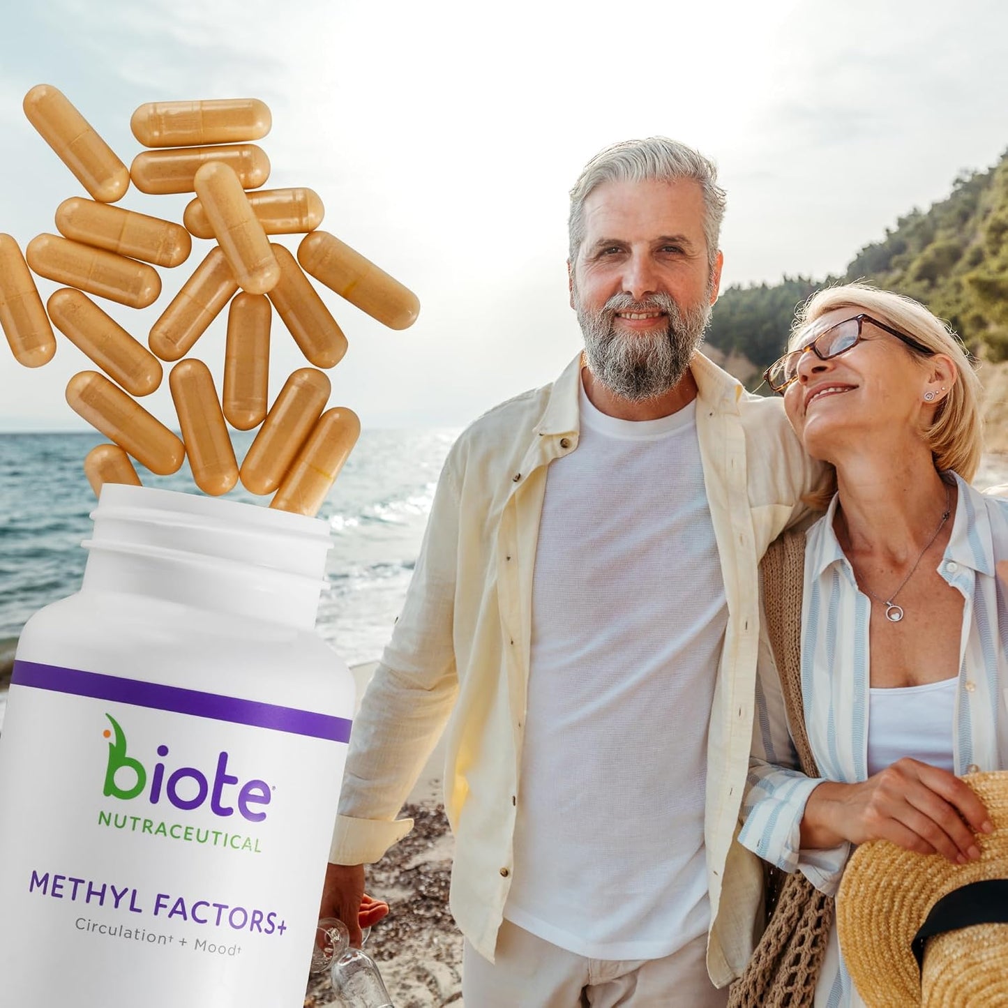 Biote Nutraceuticals - Methyl Factors+ - Circulation + Mood (90 Capsules) - görsel 4