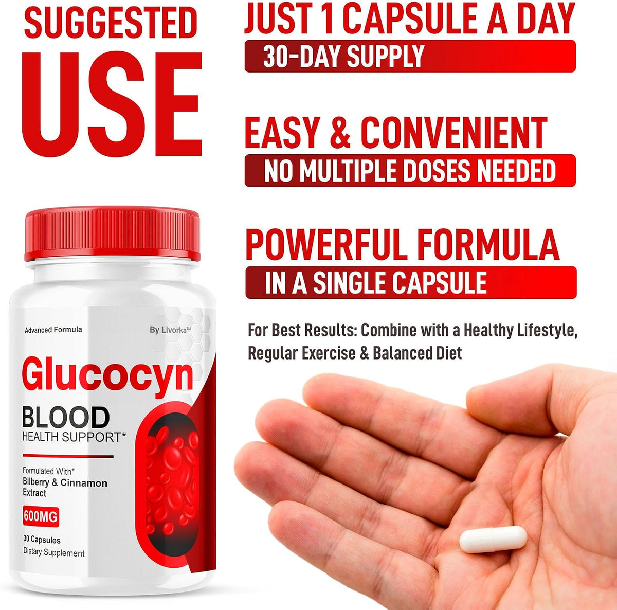 Glucocyn - Glycogen Support Supplement (3-Pack, 90 Capsules) – Image 3
