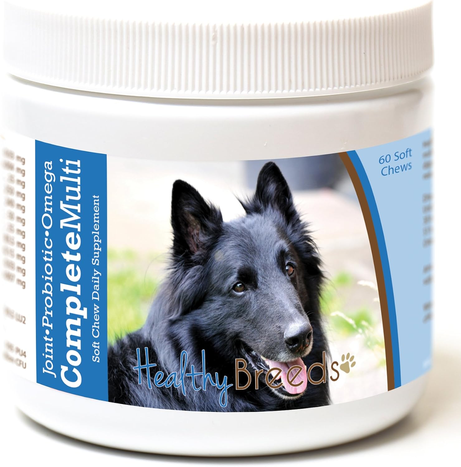 Healthy Breeds Belgian Sheepdog All in One Multivitamin - Complete with Probiotics, Glucosamine, Chondroitin & Omegas - 60 Soft Chews - görsel 1