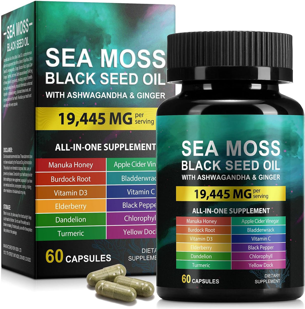 Sea Moss Gummies, Sea Moss, Bladderwrack, – Ginger : A digestive aid with anti-nausea and anti-inflammatory – Image 8