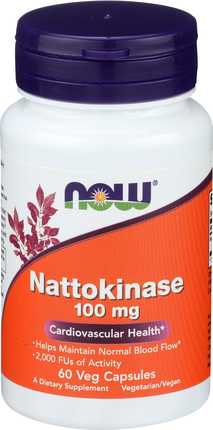 NOW Foods Nattokinase 100mg, 60 Capsules - görsel 1