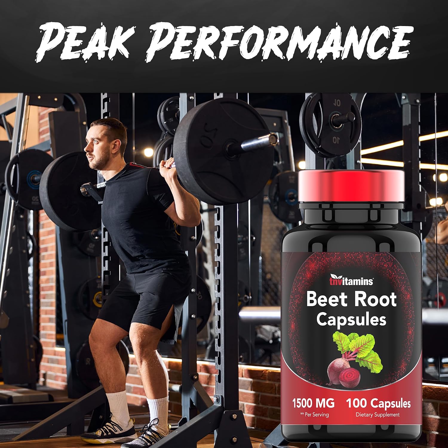 Beetroot Capsules 1500 mg – 100 Capsules | TNVitamins - görsel 6