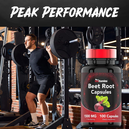 Beetroot Capsules 1500 mg – 100 Capsules | TNVitamins