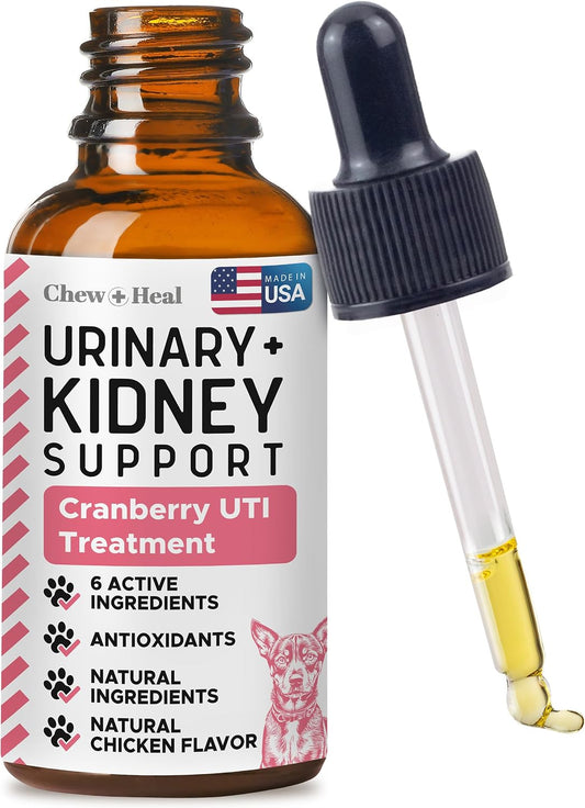 Urinary and Kidney Support for Dogs - 60 ml – Supports urinary tract health: Cranberry extract and D-mannose work – Image 1