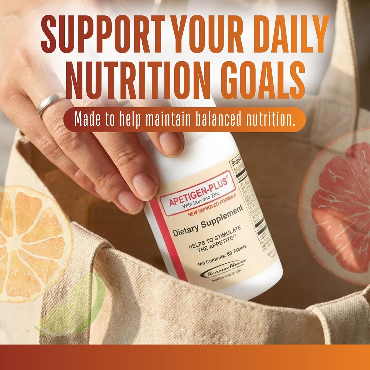 Apetigen-Plus Appetite Stimulant for Weight Gain – Multivitamin with Iron, Zinc, L-Lysine & B-Complex – Appetite Booster – Image 8