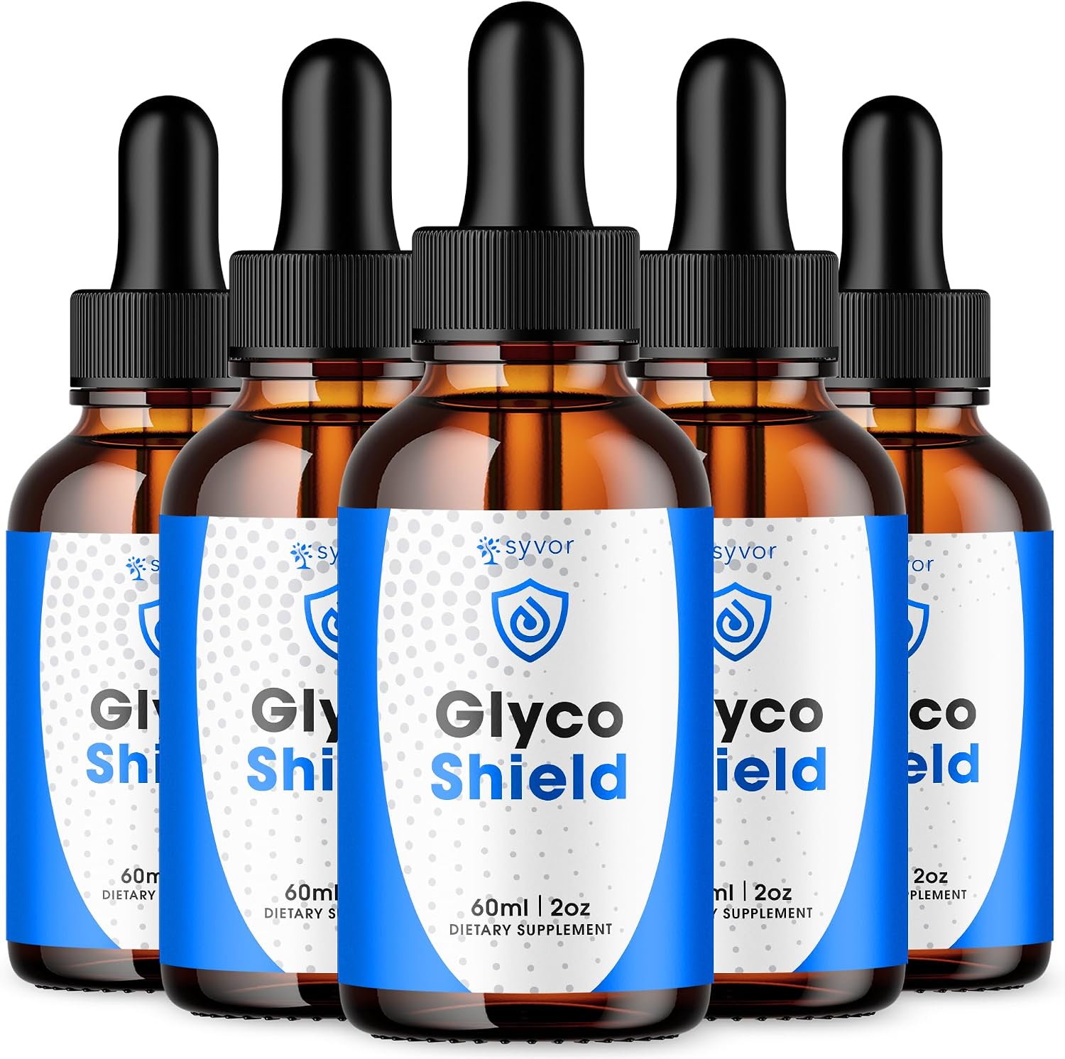 Glyco Shield Drops - Maximum Strength Liquid Supplement, 5-Pack (150 Servings) - görsel 1