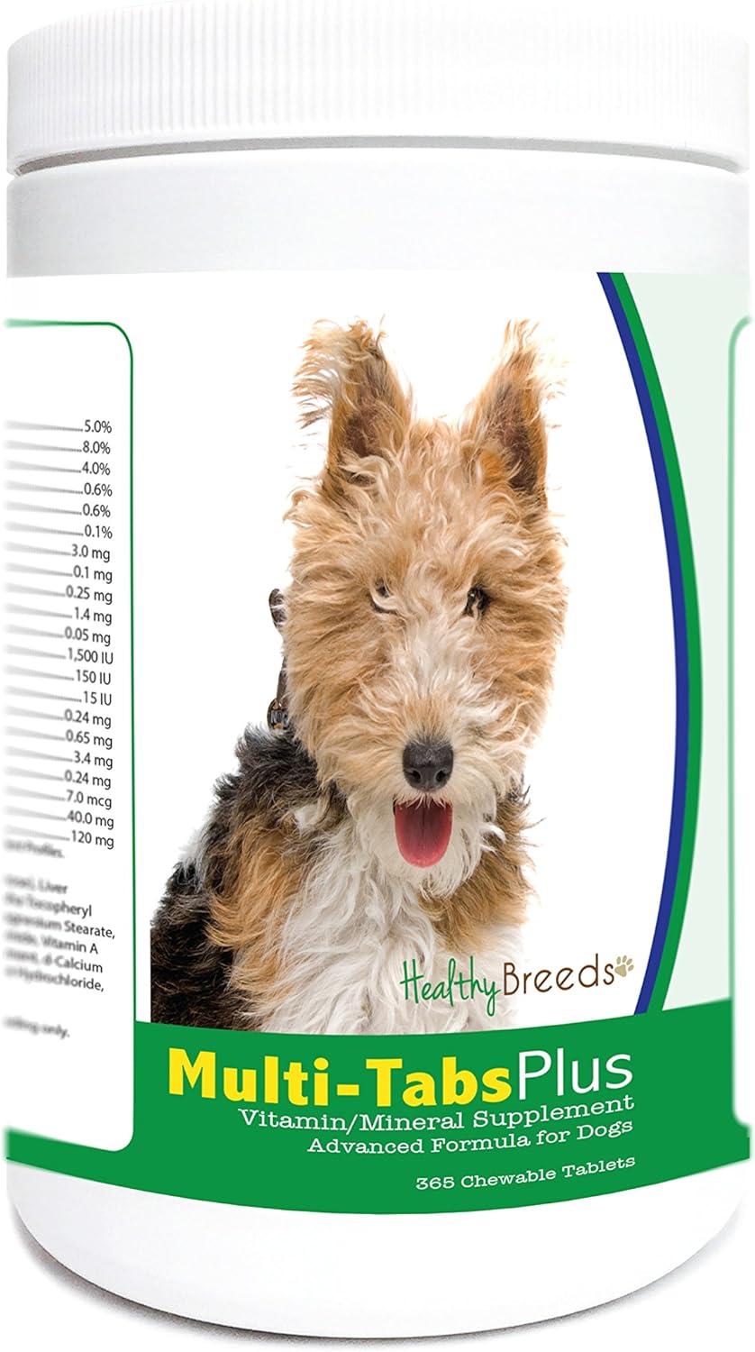 Healthy Breeds Wire Fox Terrier Multi-Tabs Plus Chewable Tablets 365 Count - görsel 1