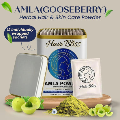 Pride Of India - Indian Amla (Amalaki) Gooseberry Berry Herbal Hair & Skin Care Powder, 8 oz