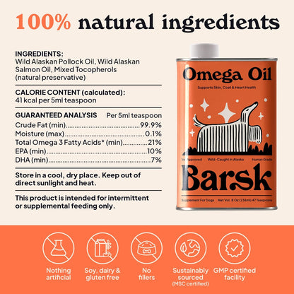 Barsk Wild Alaskan Fish Oil for Dogs & Cats – Joint Flexibility and Comfort: EPA and DHA support normal – Image 7