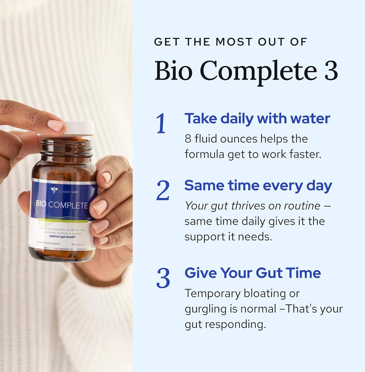 Gundry MD® Bio Complete 3 – Prebiotic, – Seek to support your energy levels naturally – Image 7