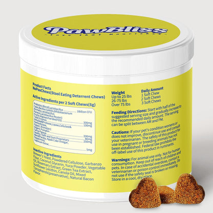 No Poo Chews for Dogs – Stop Stool Eating – Palatable Bacon Flavour: Soft, chewy and delicious—these – Image 8