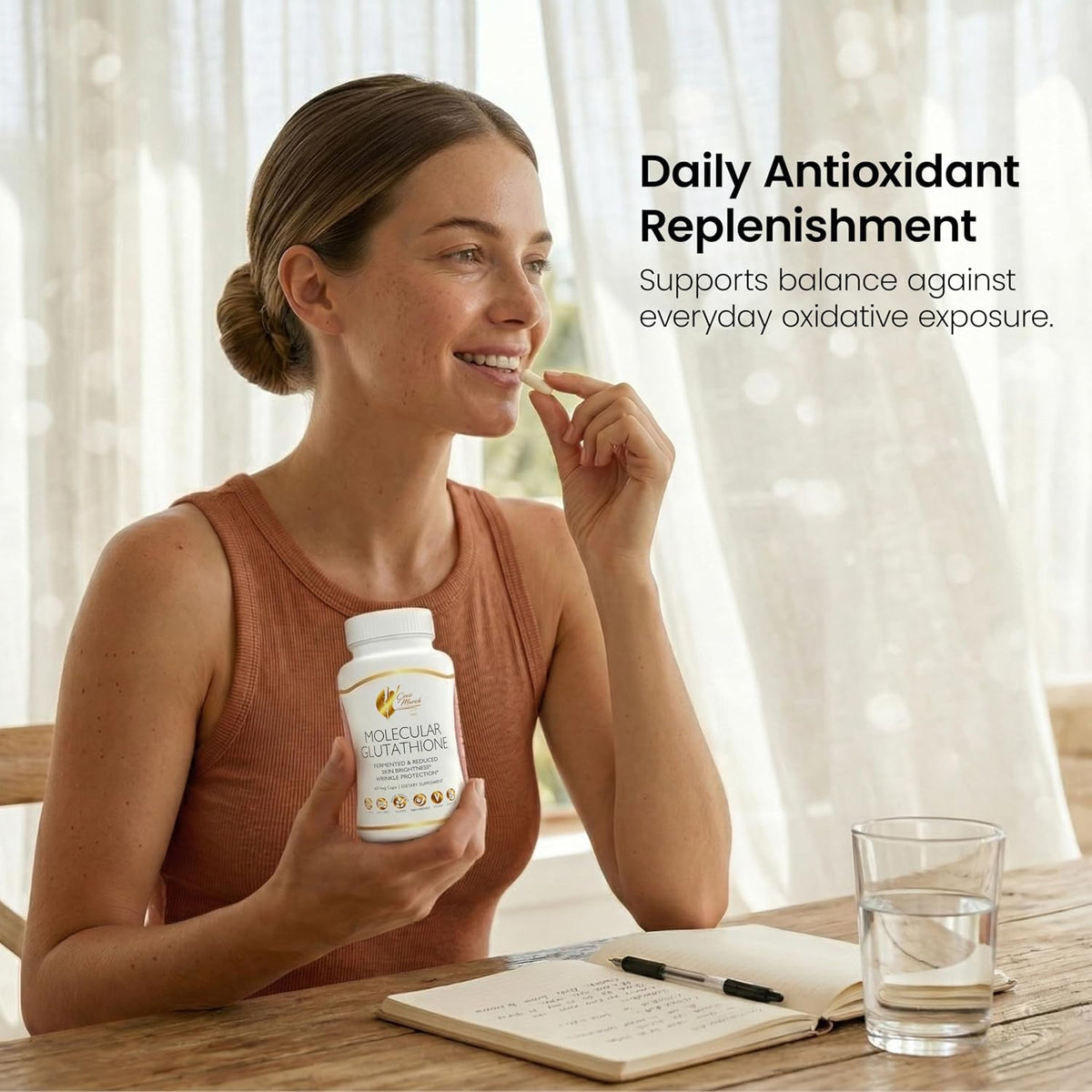 Cocó March N.M.D Molecular Glutathione Supplement – 500 mg Potent Antioxidant for Immune Support, Health & Beauty, Low – Image 2