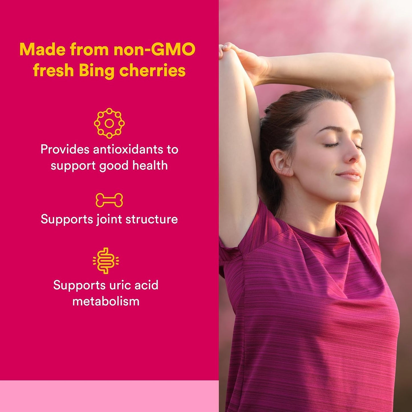 CherryRich by Natural Factors – Super Strength Cherry Concentrate, Antioxidant Support for Healthy Joints & Uric Acid Metabolism, 90 Soft-gels - görsel 2