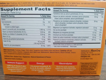Emergen-C Vitamin C Tangerine Flavoured Drink Mix 30 Packets