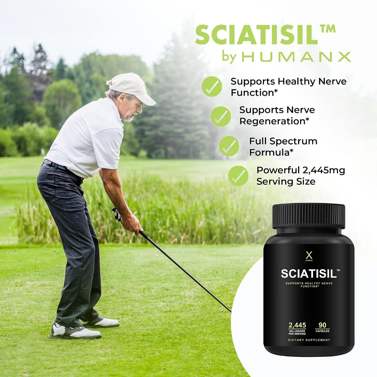 HUMANX Sciatica Focused Formula – Nerve – Scientifically Dosed: Ingredients are dosed according to recommendations – Image 3