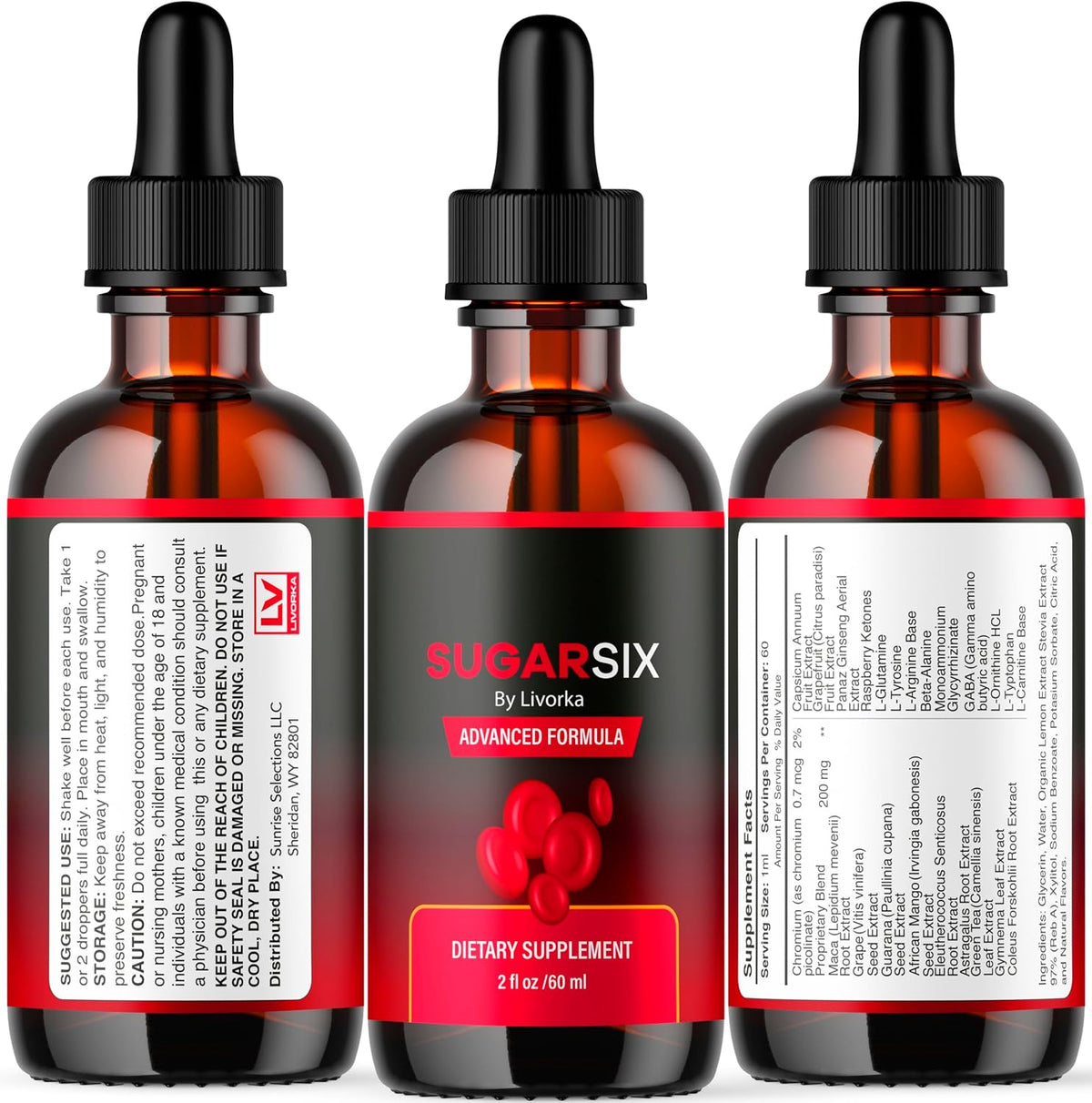 (5 Pack) Sugar Six Drops - SugarSix Support – Sugar Six Formula: Alternate product identifier. – Image 8