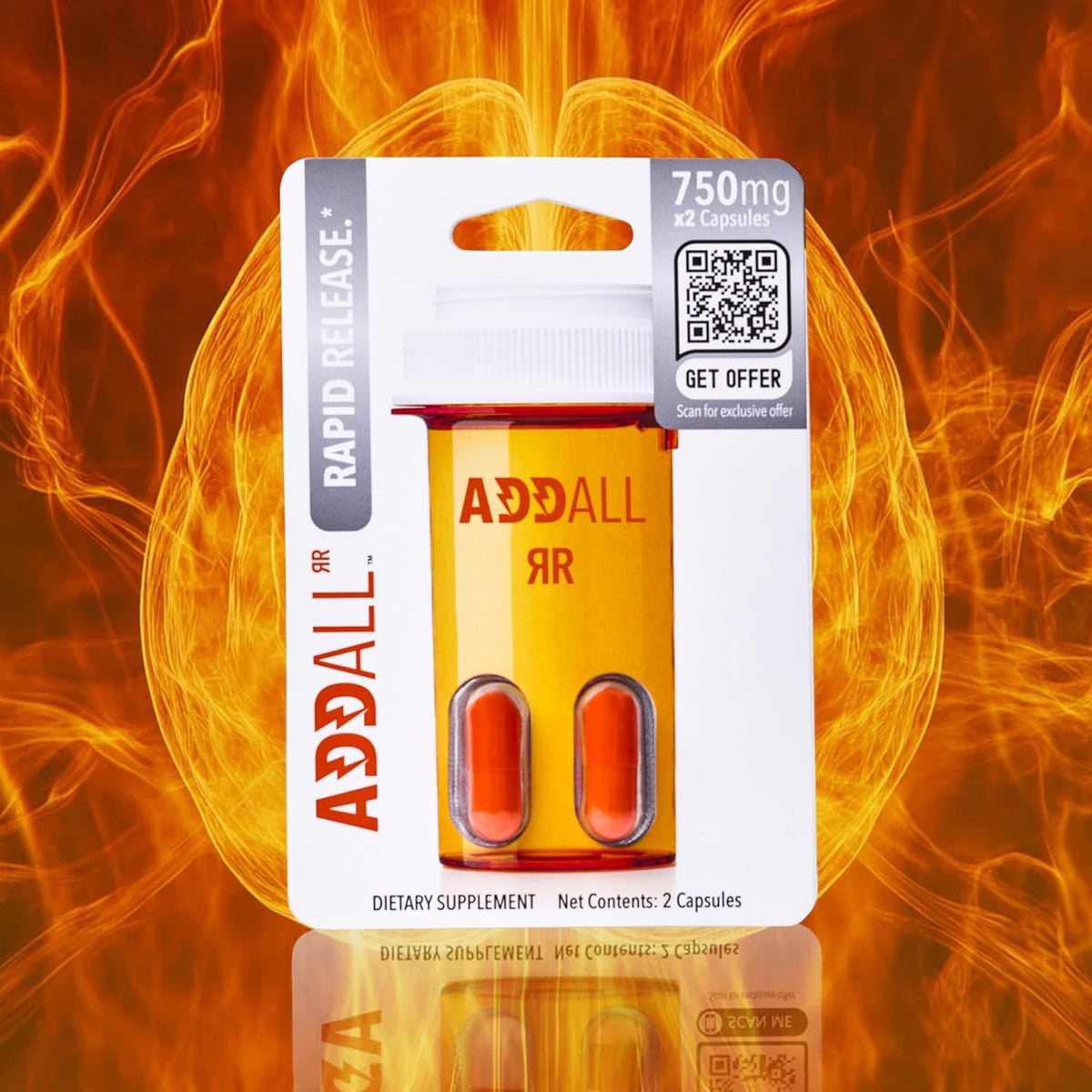 Addall Rapid Release Supplement - Nootropic – Top notch quality: Manufactured in the USA in a GMP-certified – Image 4