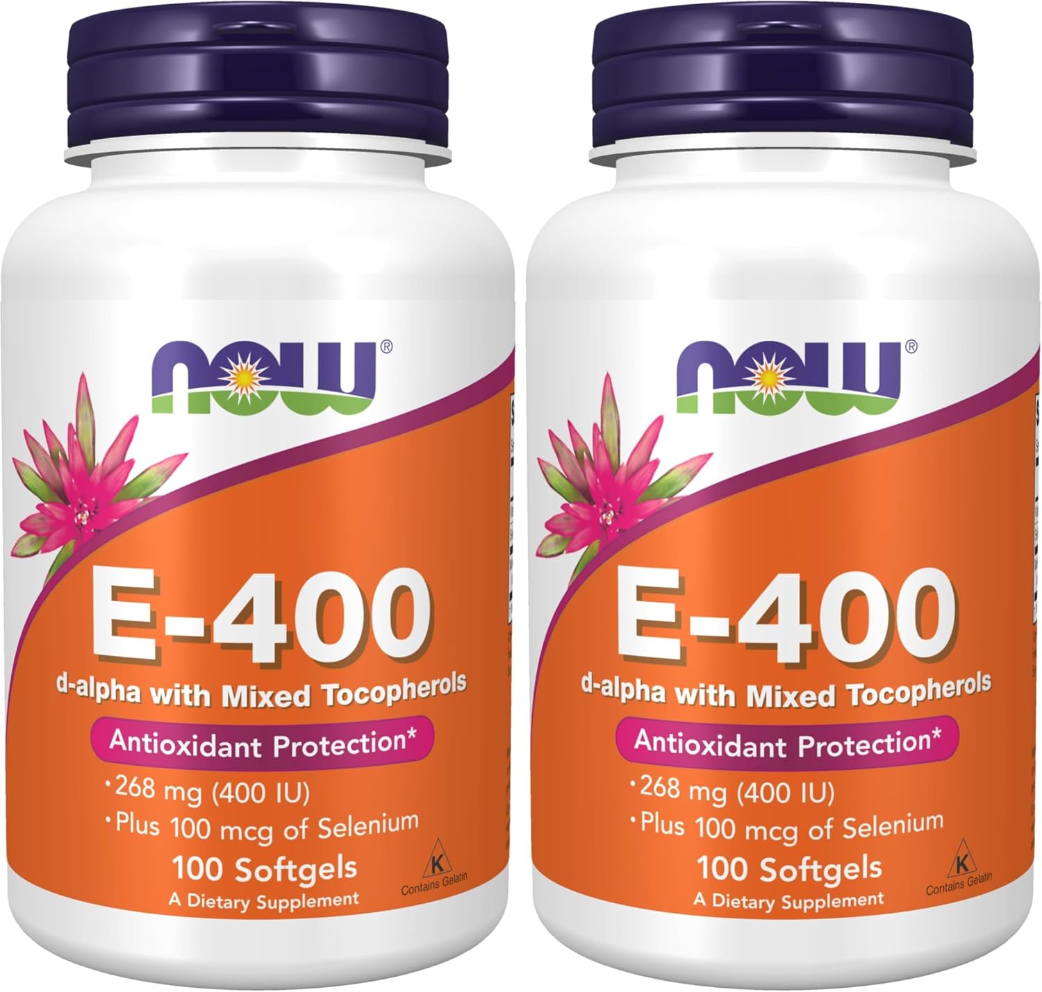 NOW Foods Vitamin E-400 IU Mixed Tocopherols Softgels - 100 Softgels - görsel 9