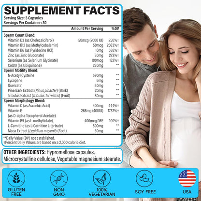 Male Fertility Supplements – Advanced – Tribulus Terrestris : This herb is often associated with supporting – Image 2