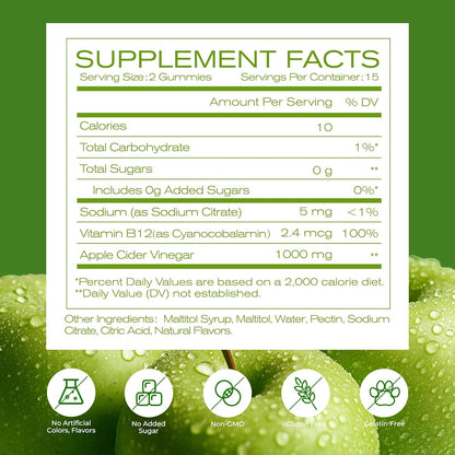 NEWELLME ACV Gummies with the Mother & B12 – – Clean labelled: no artificial colors, gelatine, or preservatives – Image 6