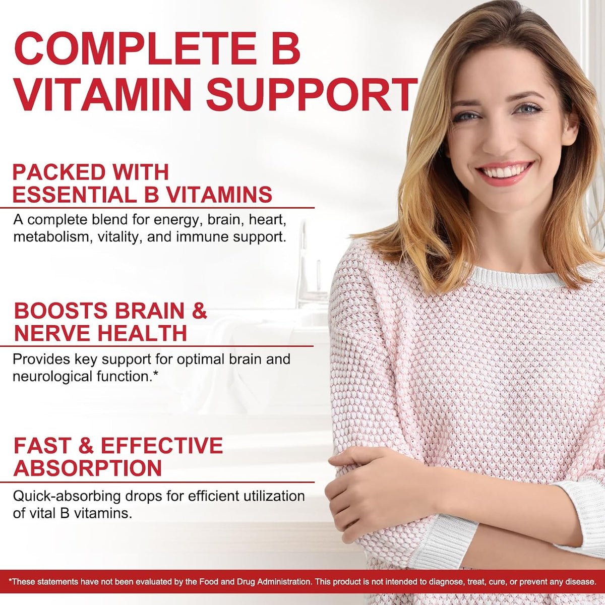 Vitamin B Complex Liquid, Vegan Vitamin B12 – Methylcobalamin (B12) – 5,000 mcg: The active, bioavailable form of – Image 5