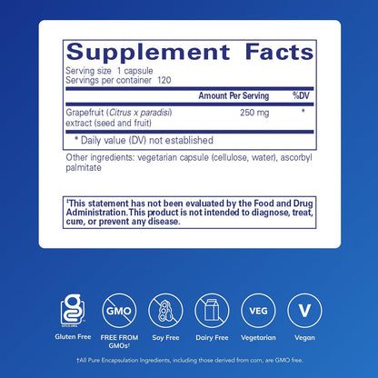 Pure Encapsulations Grapefruit Seed Extract – 120 Capsules – Image 2