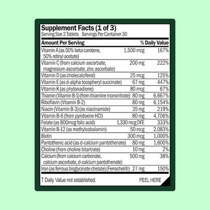 WellWithAll Women's's Multivitamin - Daily – Bone Health: Vitamin D and other minerals help maintain strong bones. – Image 3