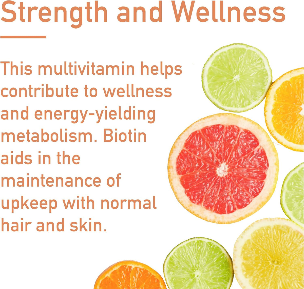 Effervescent Multivitamins + Biotin for Wellbeing and Vitality Dietary Supplement with Vitamins C, E, B1, B2 B6, B12, A, and – Image 5