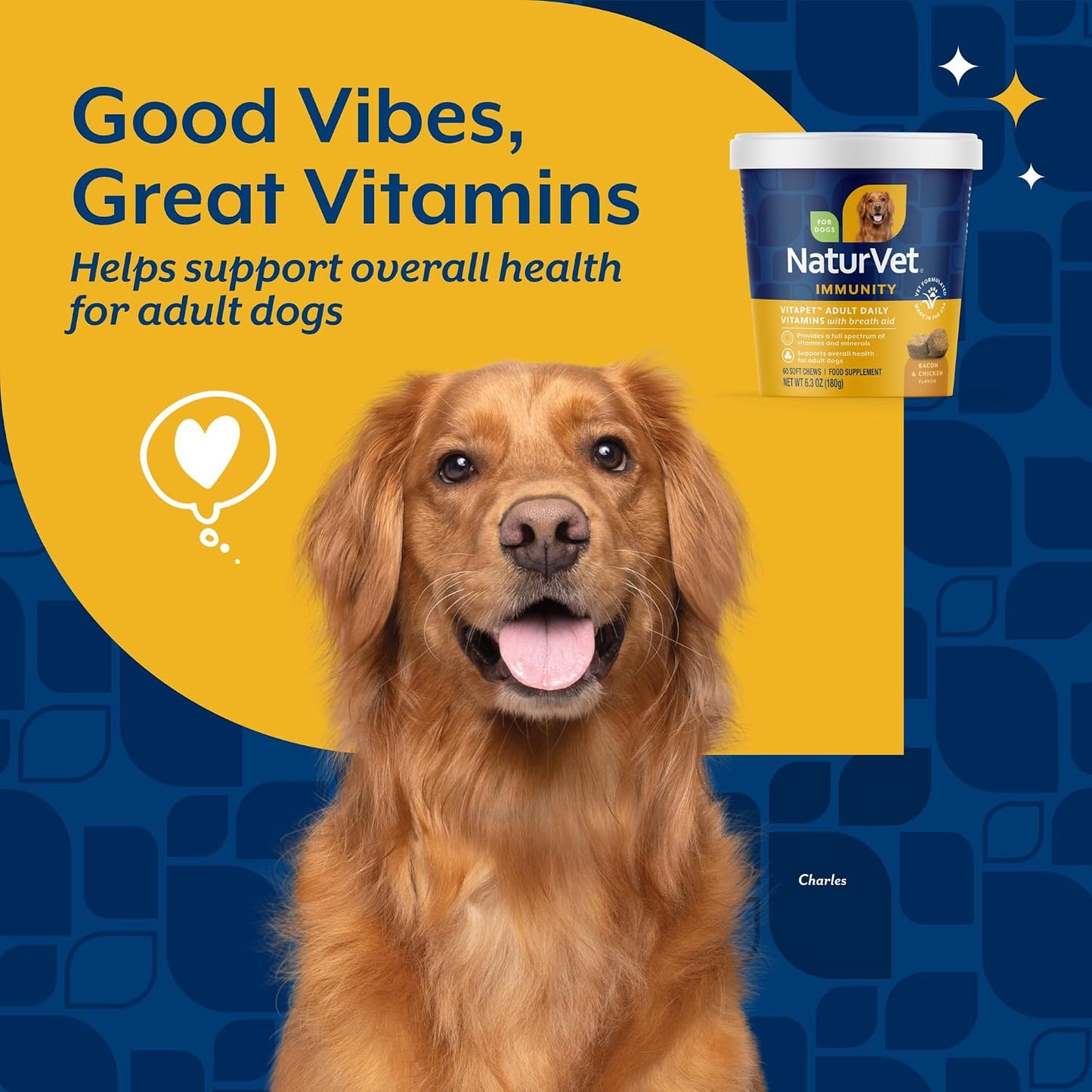 NaturVet VitaPet Adult Daily Vitamins Plus Breath Aid for Adult Dogs, 60 Soft Chews - görsel 3