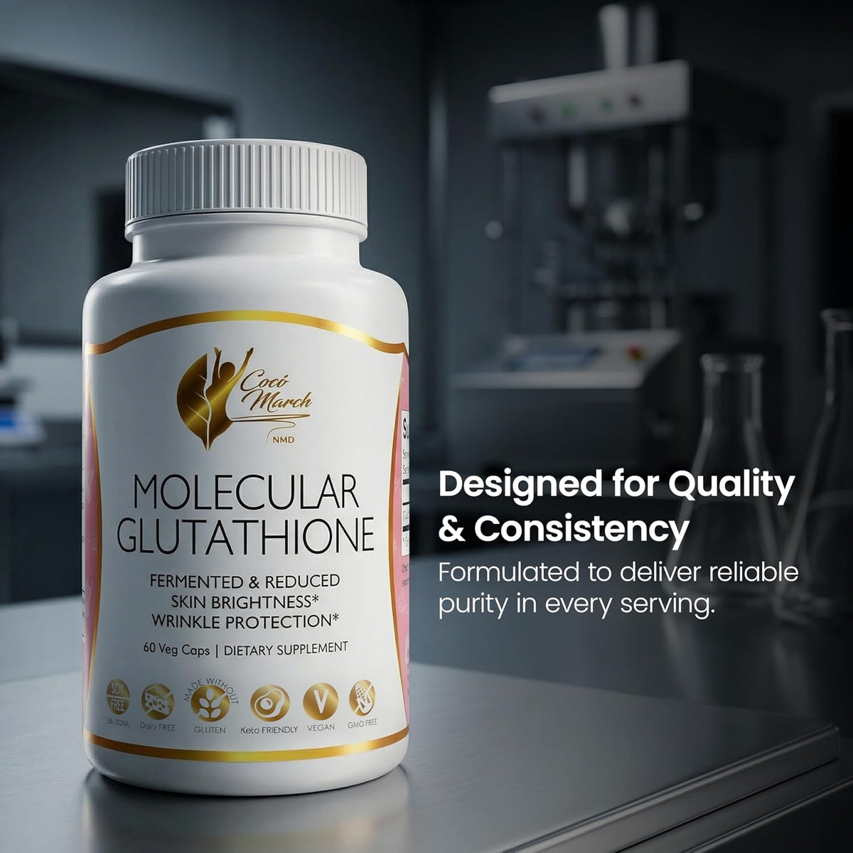 Cocó March N.M.D Molecular Glutathione Supplement – 500 mg Potent Antioxidant for Immune Support, Health & Beauty, Low – Image 4
