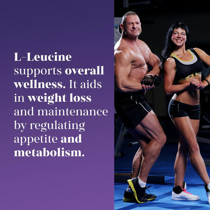 100% Pure L-Leucine 2000mg – Non-GM, Vegan – 120 Vegetarian Capsules