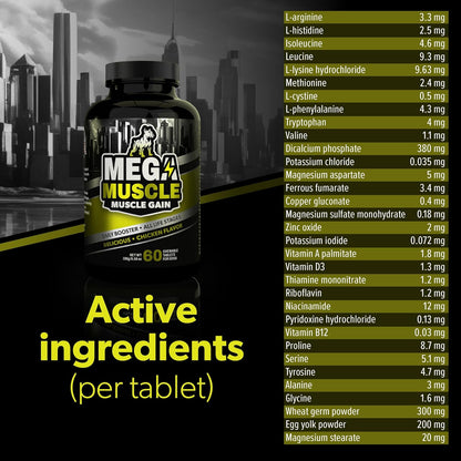 PETBEING Mega Muscle for Dogs - Daily Chewable Multivitamin Tablets, Chicken Flavour, 60 Count