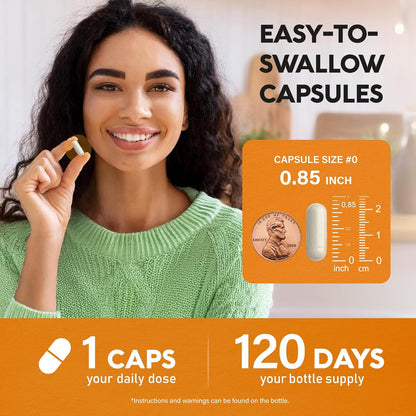 Vitamin D3 10000 IU & K2 (MK-7) with Magnesium, Zinc, Vitamin C & B12 – 120 Capsules – Image 7