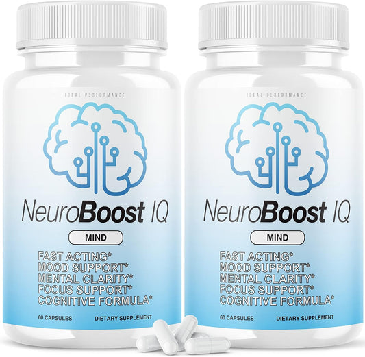 (2 Pack) Neuro Boost IQ Brain Supplement - 120 Capsules