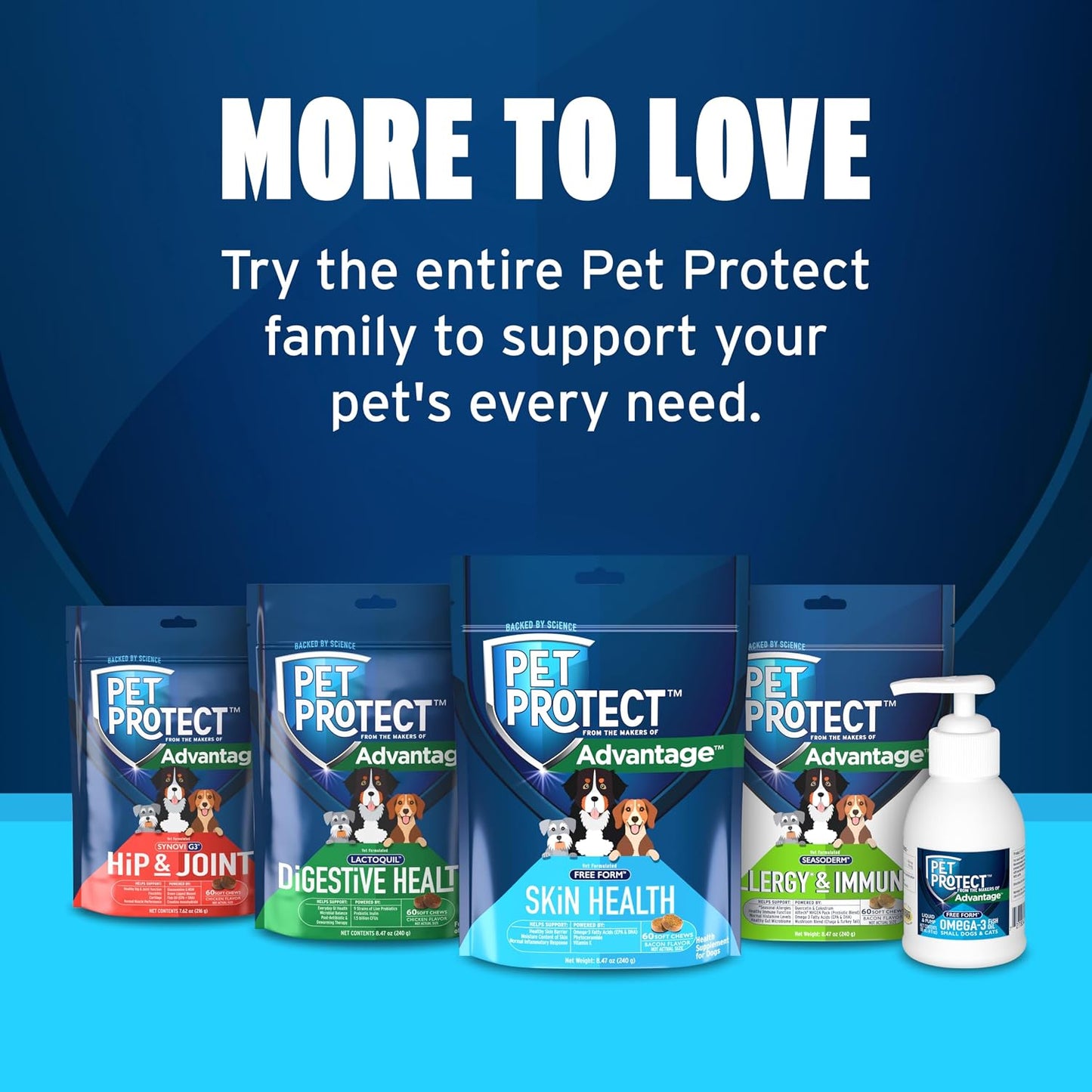 Pet Protect Skin Health Supplement for Dogs – Bacon-Flavoured Soft Chews, 60 Count - görsel 8