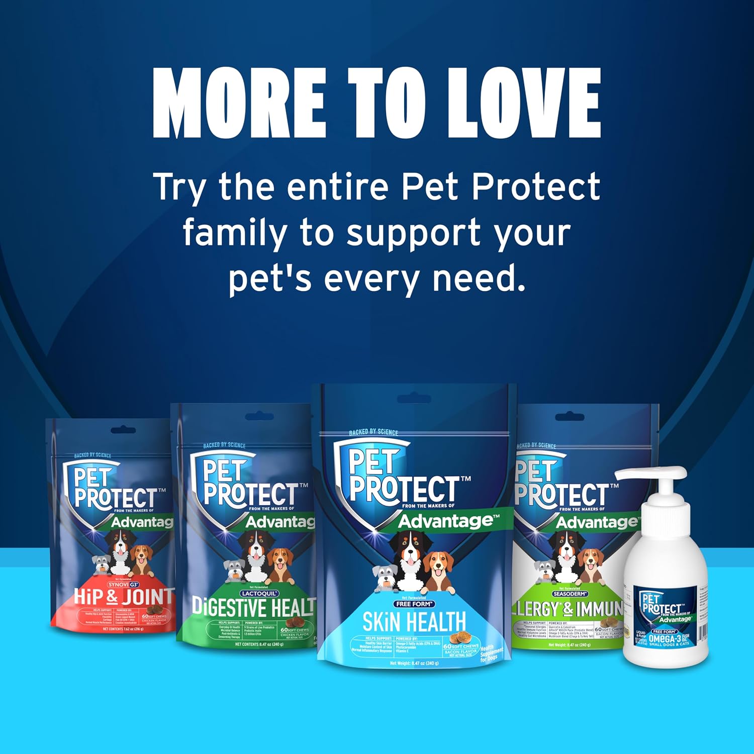 Pet Protect Skin Health Supplement for Dogs – Bacon-Flavoured Soft Chews, 60 Count - görsel 8