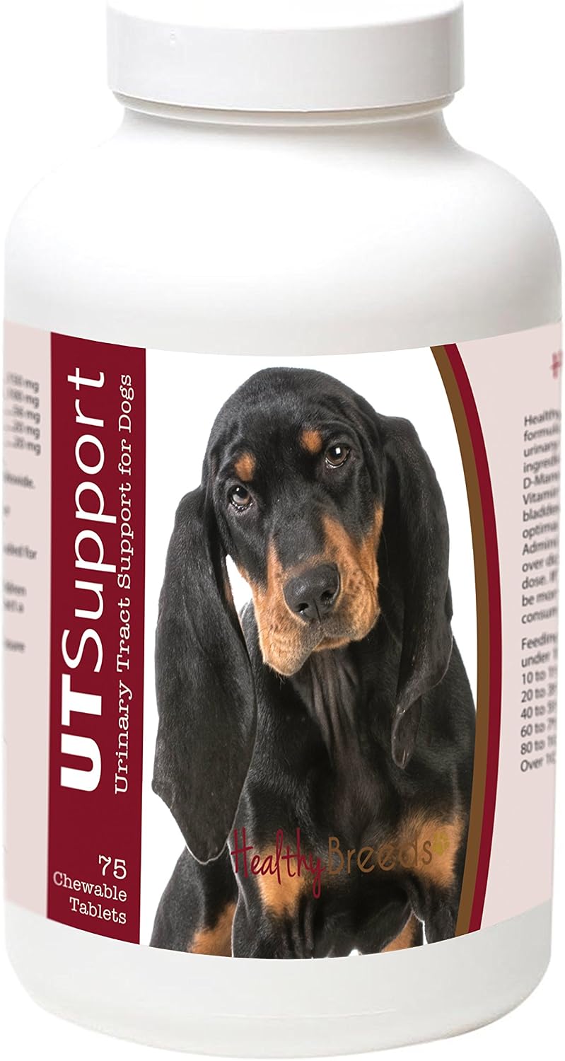 Healthy Breeds Black and Tan Coonhound Cranberry Chewables – Urinary Tract Support, 75 Count - görsel 1