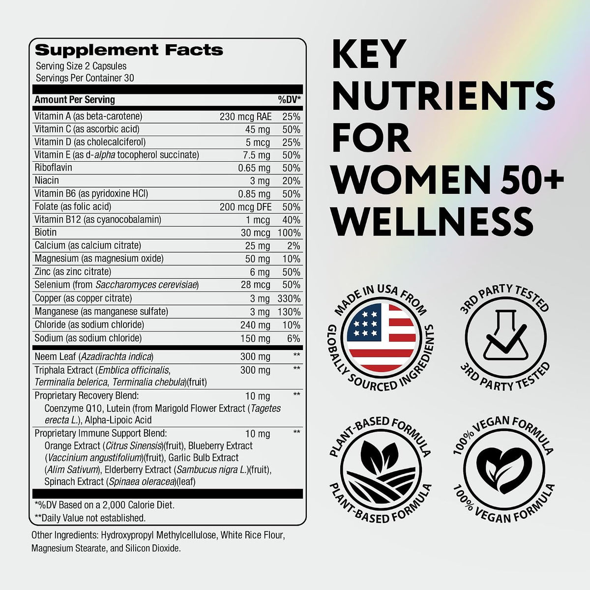 IQ BIOLOGY Multivitamin for Women's 50+ - – Coenzyme Q10 (CoQ10) : An antioxidant that plays a role in energy – Image 2