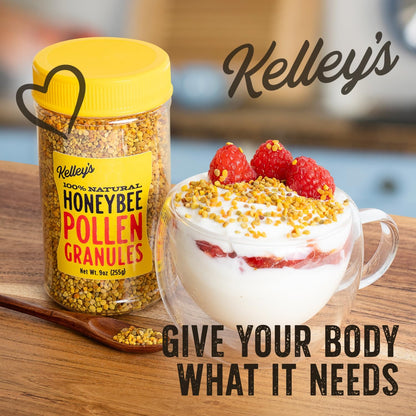 Kelley’s Bee Pollen, 255g – Raw Bee Pollen Granules