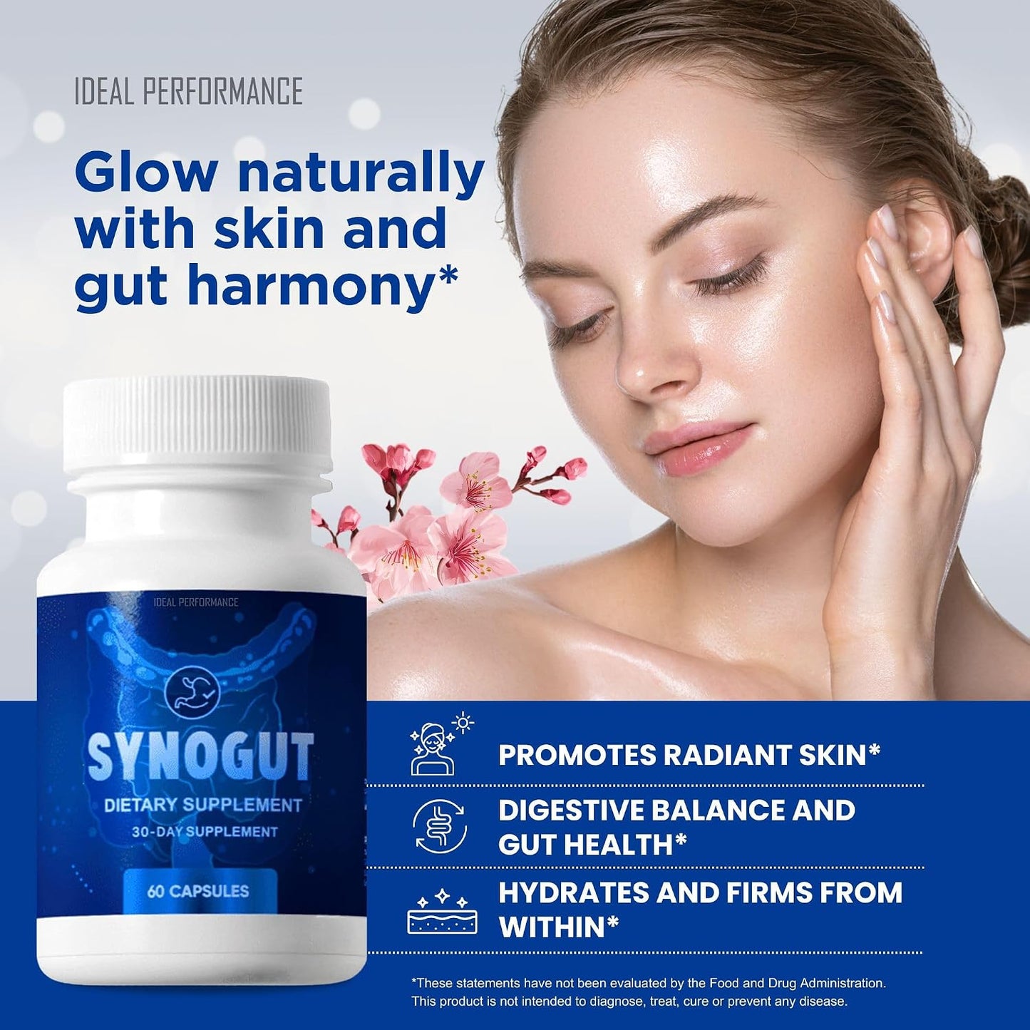 IDEAL PERFORMANCE Synogut Capsules Dietary Supplement for Gut Health (2 Bottles) - görsel 2