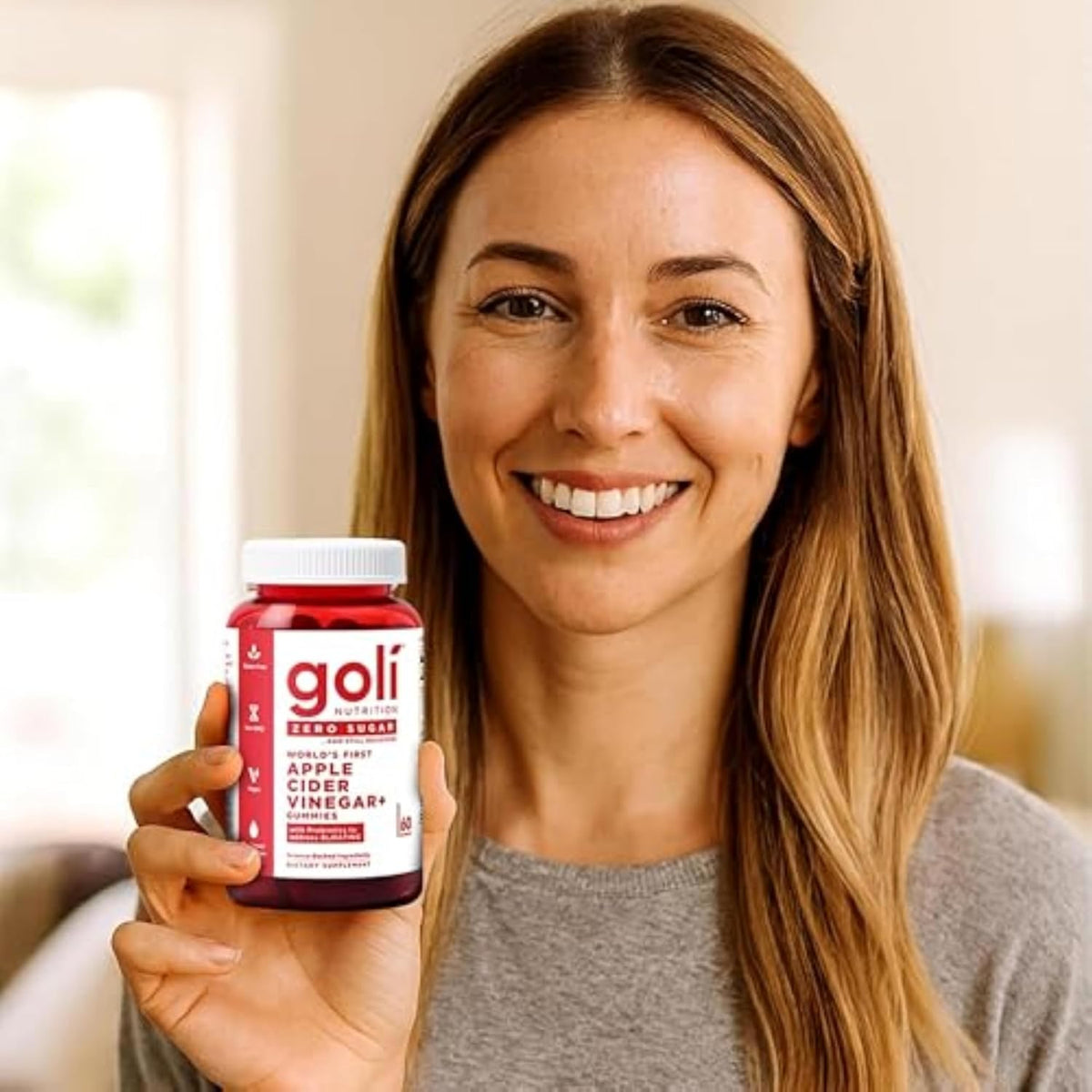 Goli Zero Sugar Apple Cider Vinegar Gummies – Clean Labelled: Non‑GMO, gluten‑free, and made with natural – Image 7